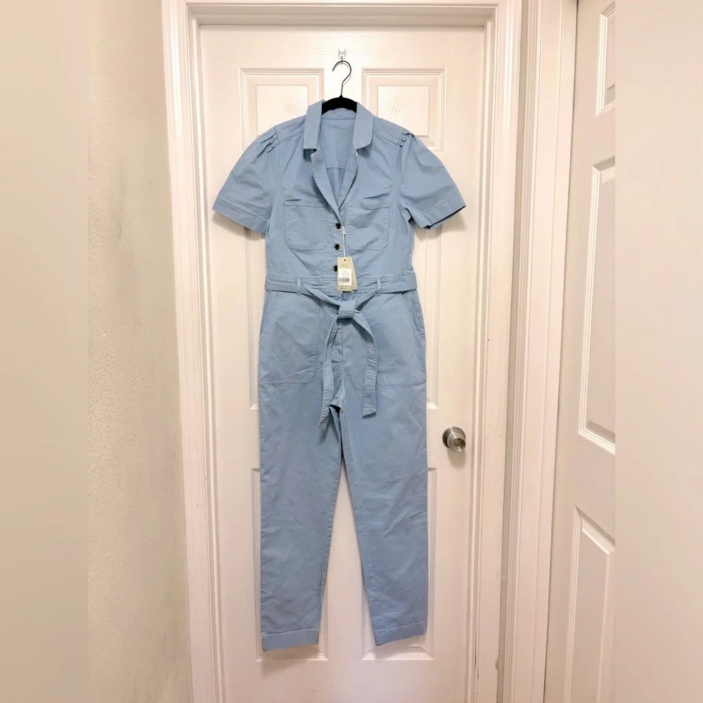 NWT BODEN Puff Sleeve Jumpsuit in Breeze - Picture 6 of 11